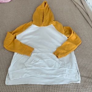 Old Navy, XS, White and Yellow Sweatshirt